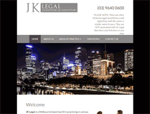 Tablet Screenshot of jklegal.com.au